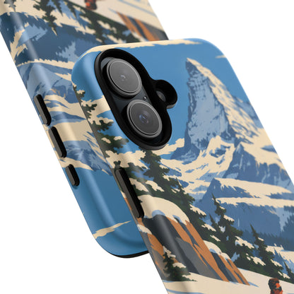 Swiss Skiing — Downhill Arc iPhone Tough Case