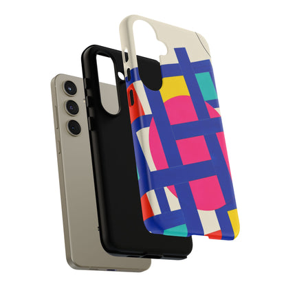Chromatic Mischief Samsung Galaxy Tough Case | Geometric Color Block Art