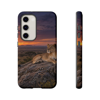 Lioness in the Blue Hour Samsung Galaxy Tough Case