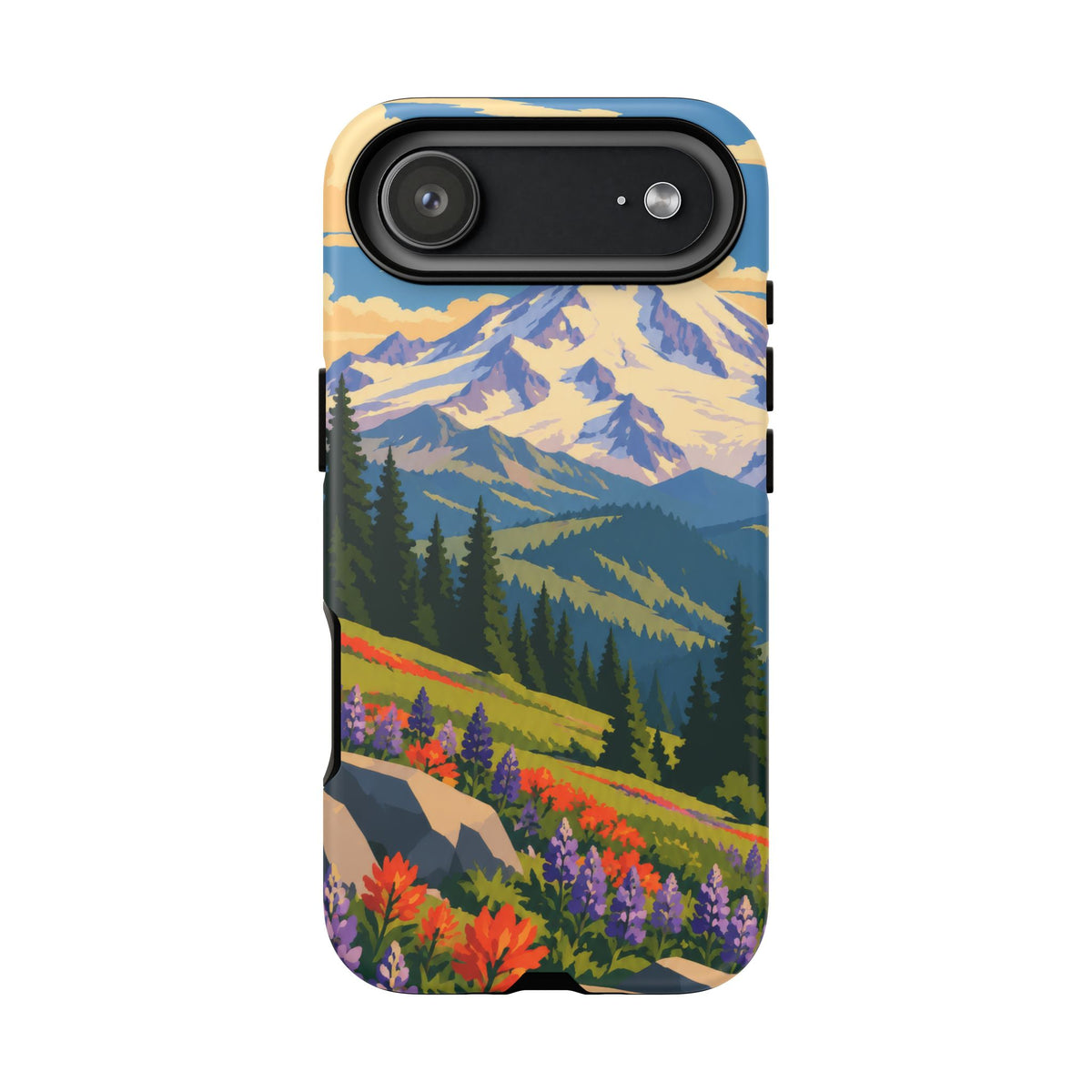 Mount Rainier — Meadow Radiance iPhone Tough Case