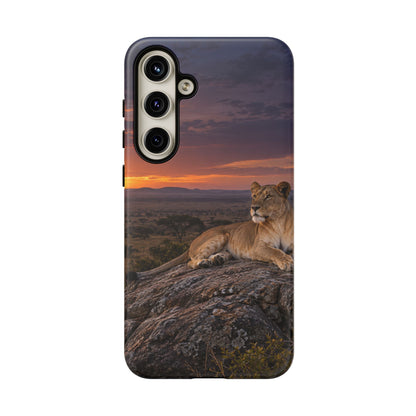 Lioness in the Blue Hour Samsung Galaxy Tough Case