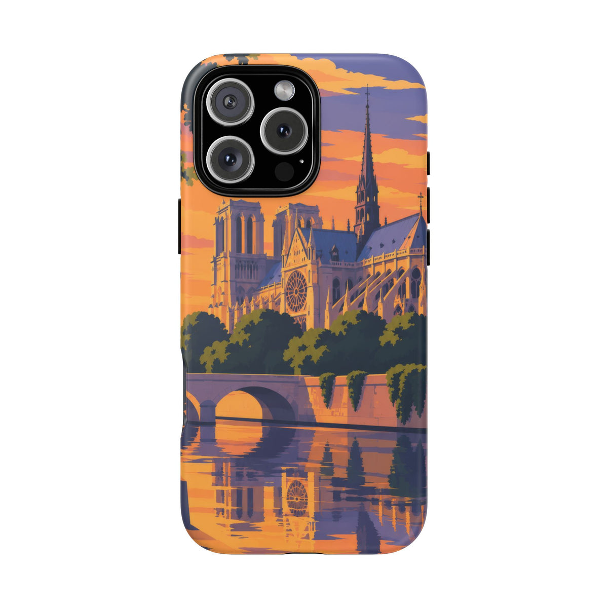 Notre Dame — Cathedral Twilight iPhone Tough Case