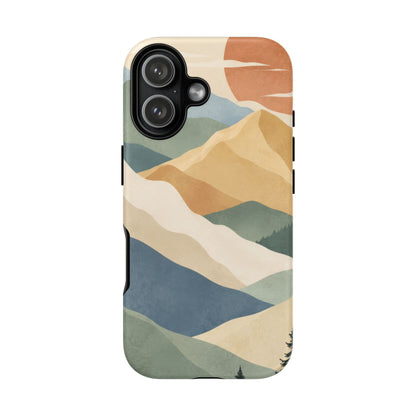 Sage Summit iPhone Tough Case | abstract mountains