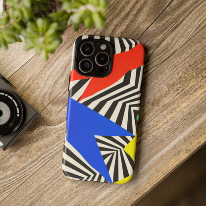 Broken Signal iPhone Tough Case | Optical Stripe Art