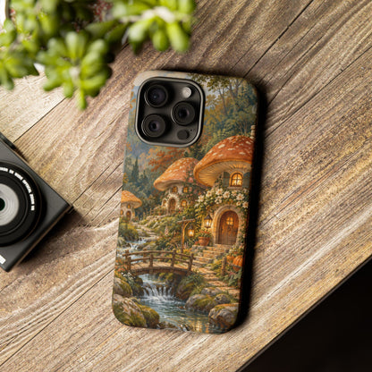 Honeycap Village iPhone Tough Case | Mushroom Village
