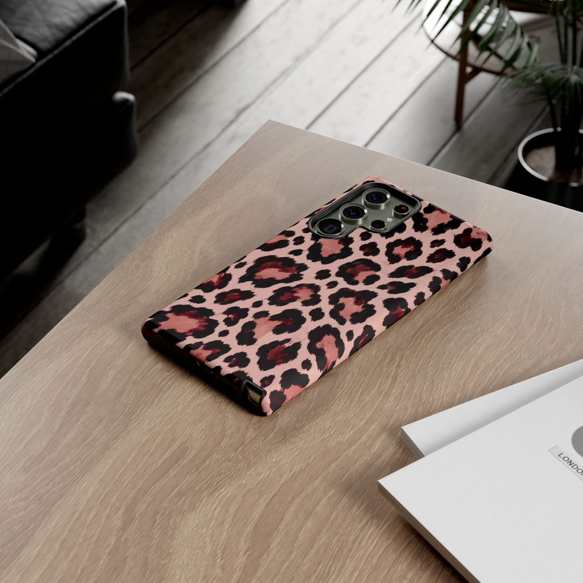 Wild Burgundy Samsung Galaxy Tough Case | leopard print