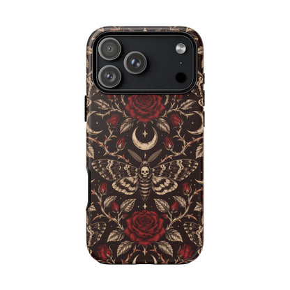 Velvet Moth Masquerade iPhone Tough Case | gothic moth