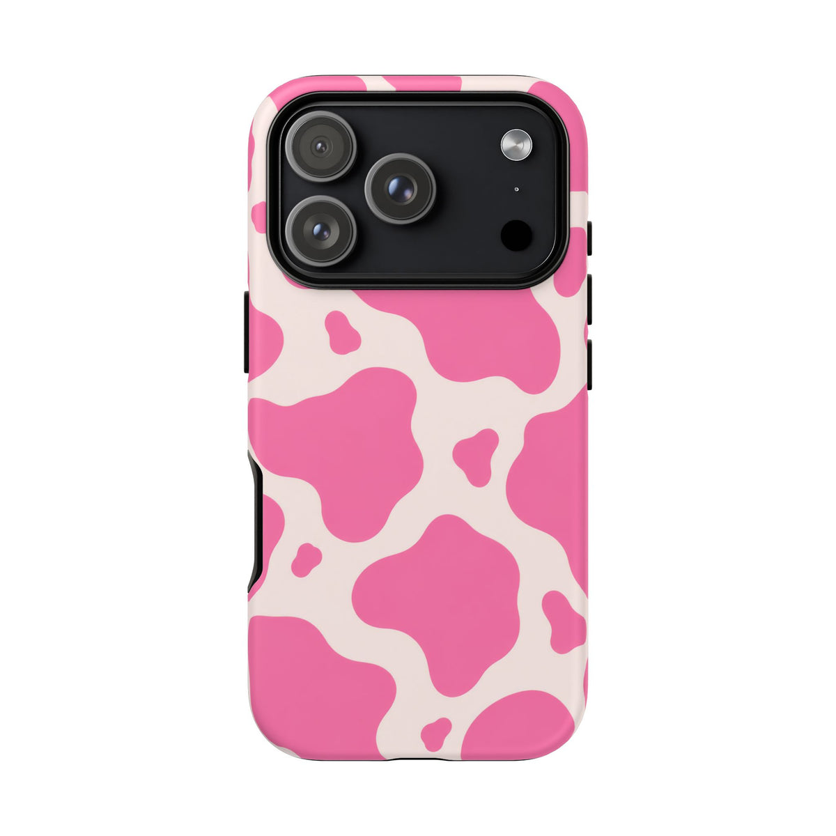 Strawberry Milk iPhone Tough Case | Pink Cow Print