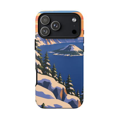 Crater Lake — Winter Caldera iPhone Tough Case