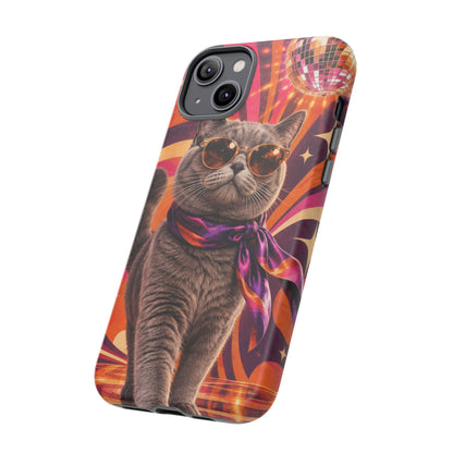 Disco Whiskers iPhone Tough Case | disco cat
