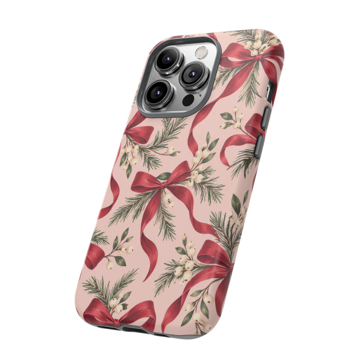 Ribbon Season iPhone Tough Case | christmas bows