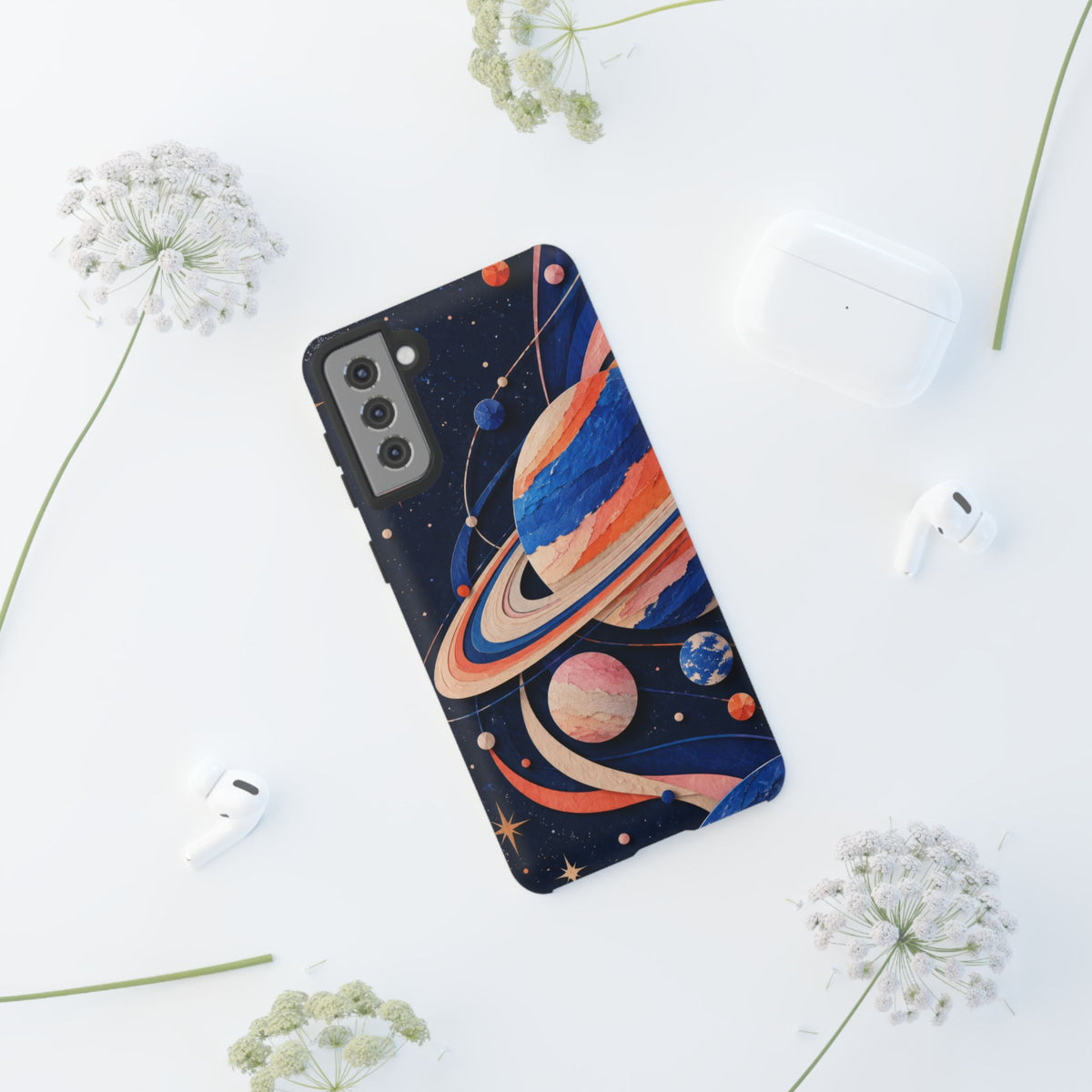 Cosmic Cut Paper Samsung Galaxy Tough Case | modern space