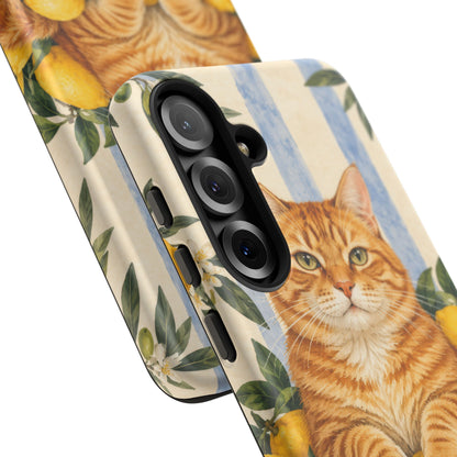Citrus Inspector Samsung Galaxy Tough Case | ginger cat