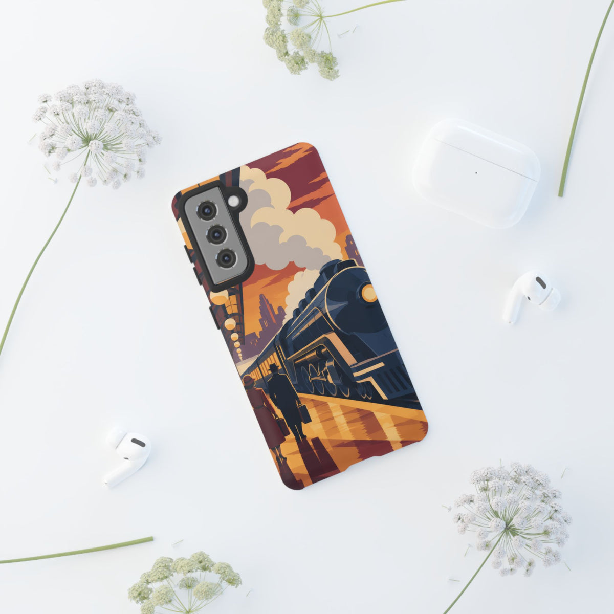 Travel by Train — Night Departure Samsung Galaxy Tough Case | train travel