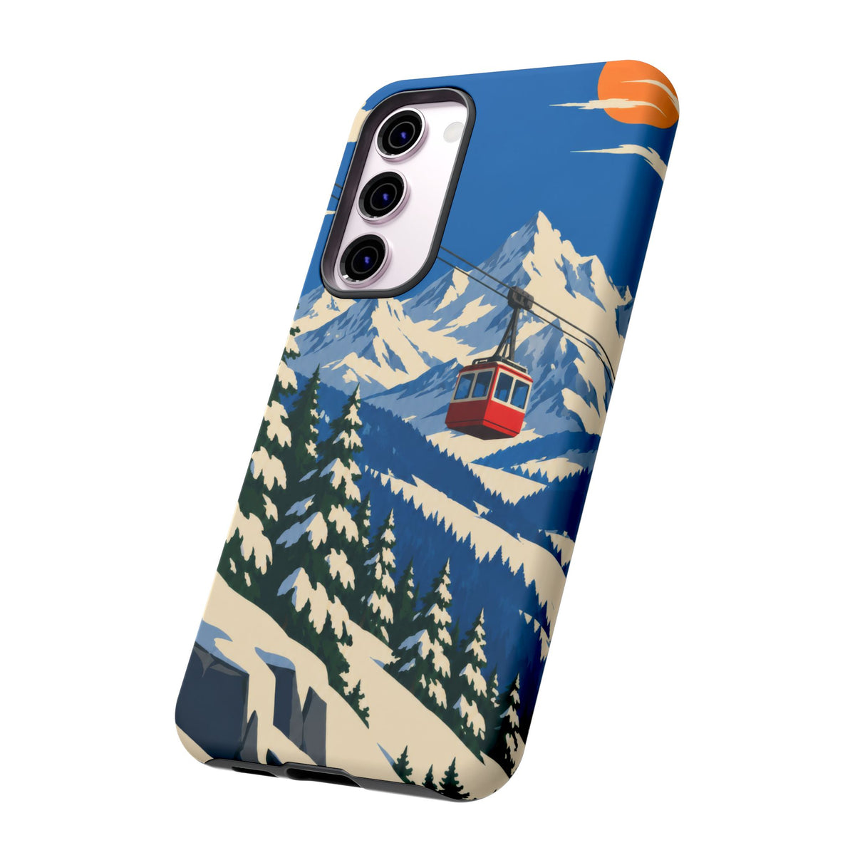 Swiss Skiing — Lift to the Sky Samsung Galaxy Tough Case