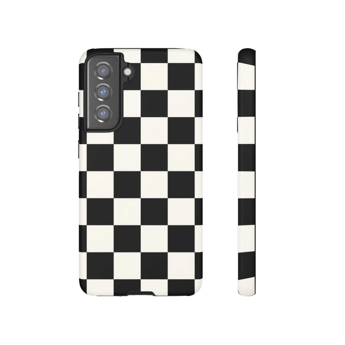 Classic Check Samsung Galaxy Tough Case | Black & White Checkerboard