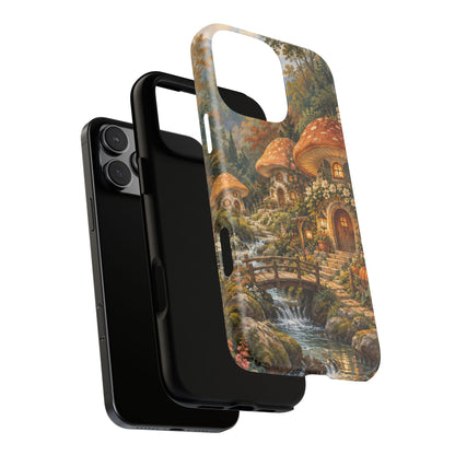 Honeycap Village iPhone Tough Case | Mushroom Village