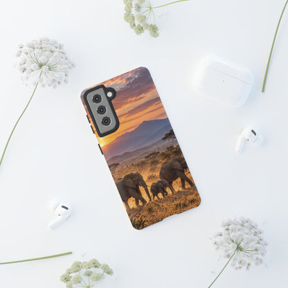 Elephants at First Light Samsung Galaxy Tough Case | african elephants