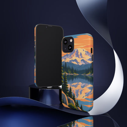 Mount Rainier — Mirror Dawn iPhone Tough Case