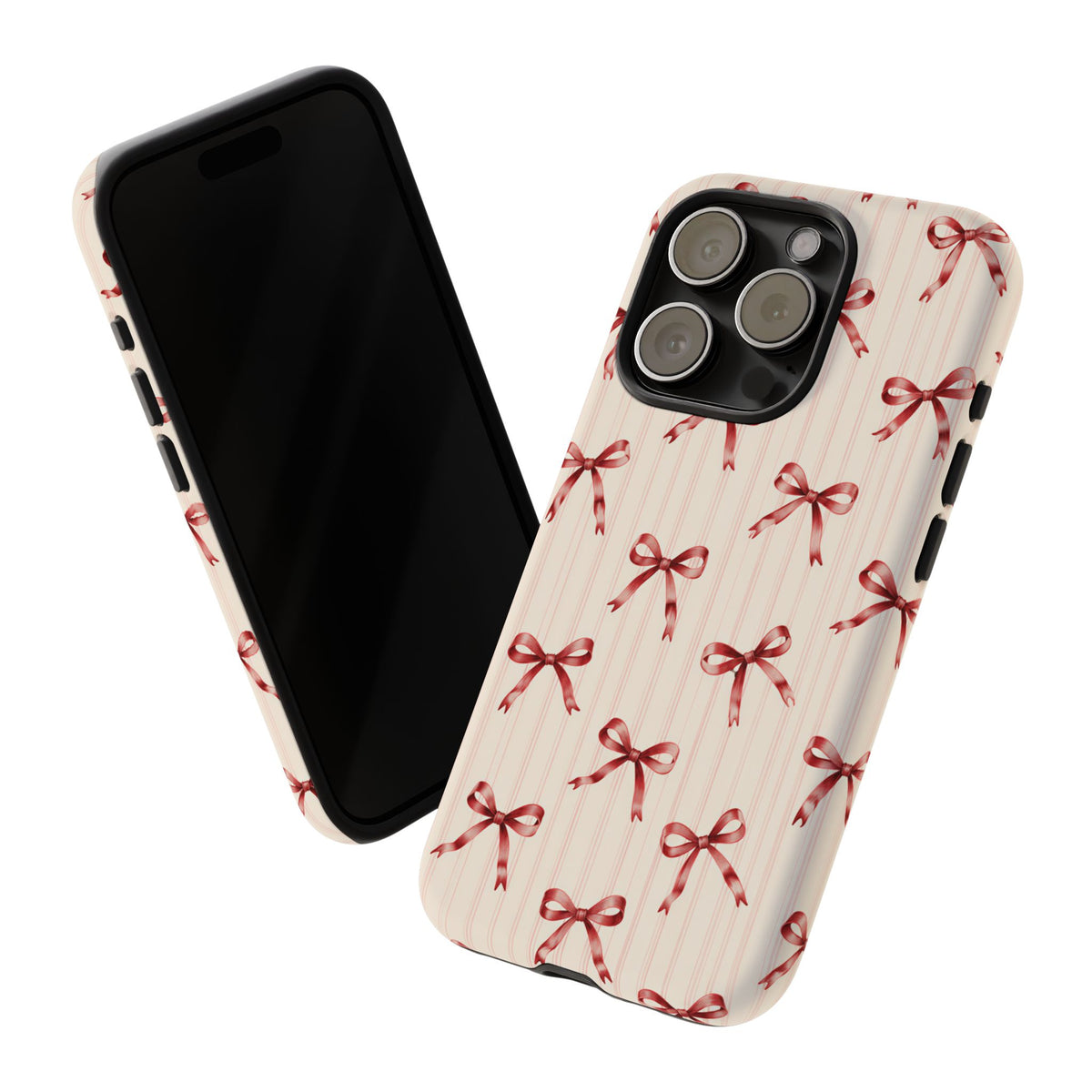 Red Bow iPhone Tough Case | Ribbon Waltz