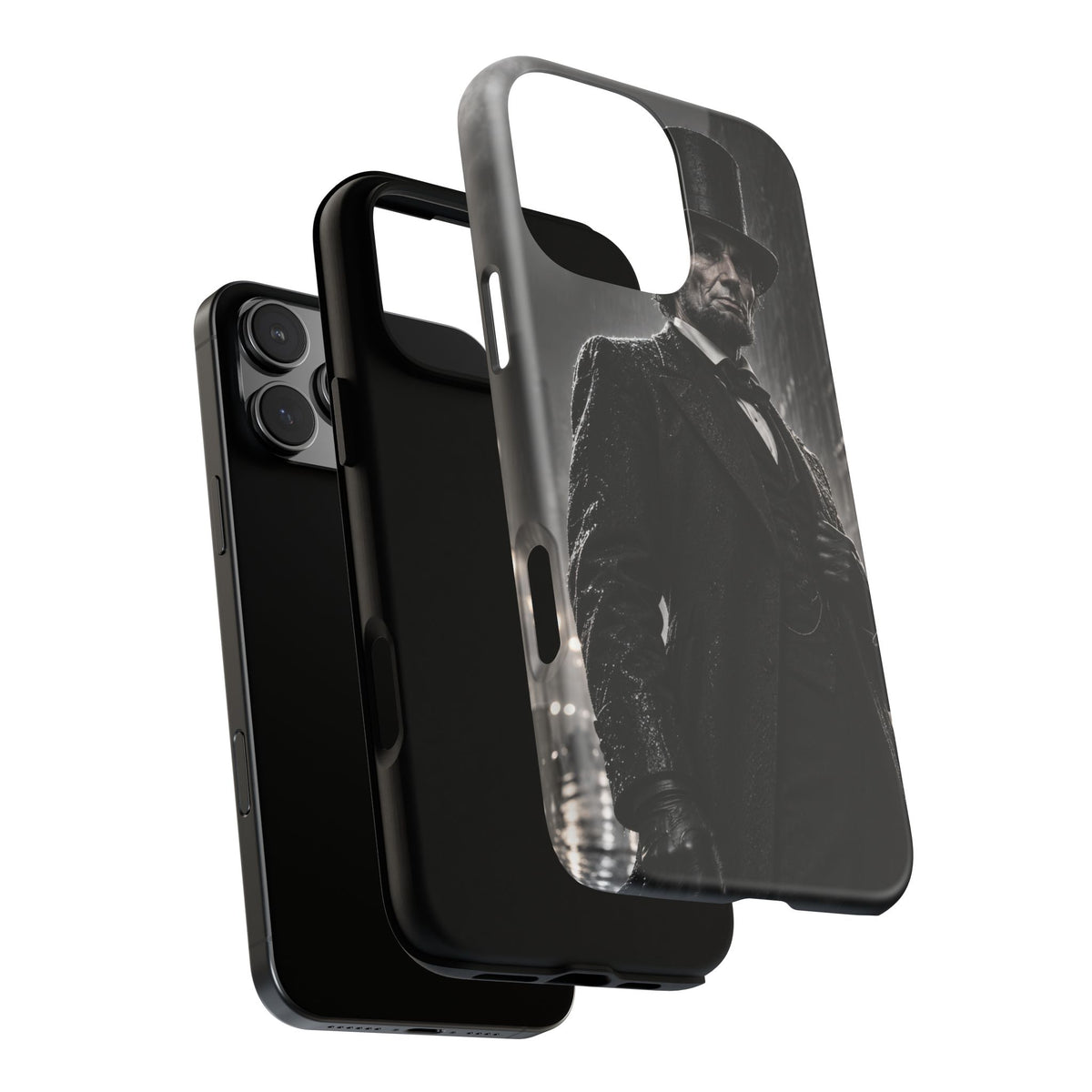 Abe after Midnight iPhone Tough Case | noir lincoln