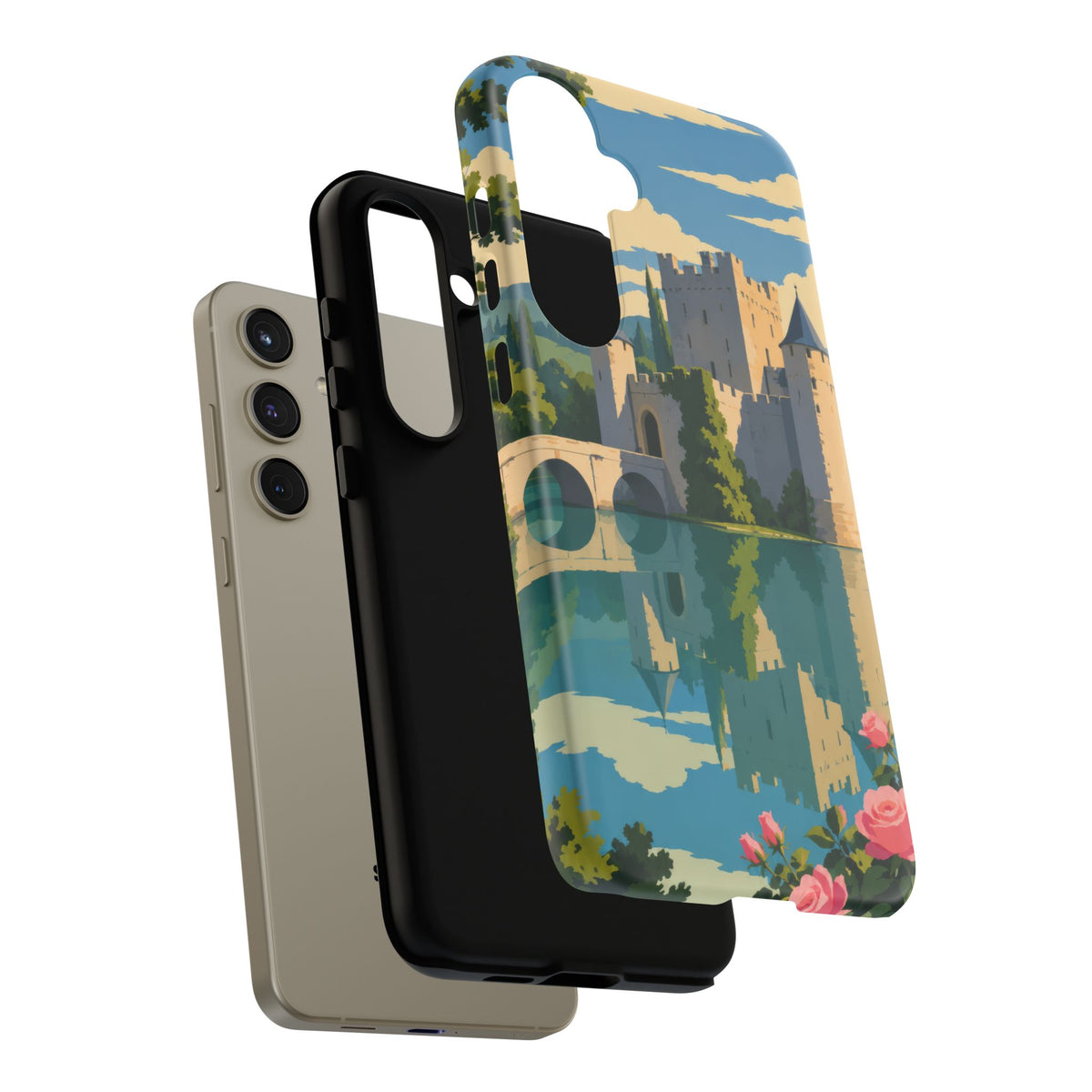 English Castle — Moat and Roses Samsung Galaxy Tough Case