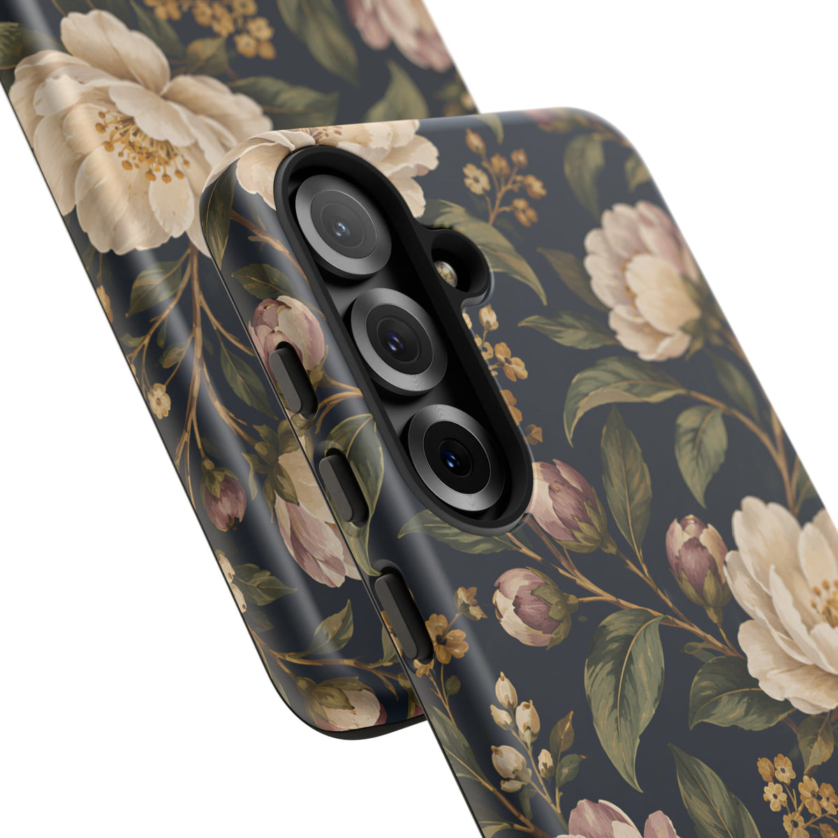 Dark Floral Samsung Galaxy Tough Case | Midnight Camellia