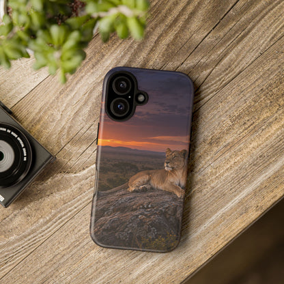 Lioness in the Blue Hour iPhone Tough Case