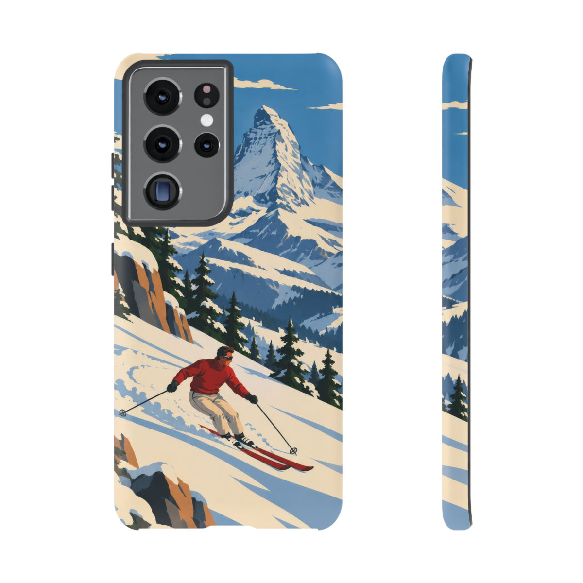 Swiss Skiing — Downhill Arc Samsung Galaxy Tough Case
