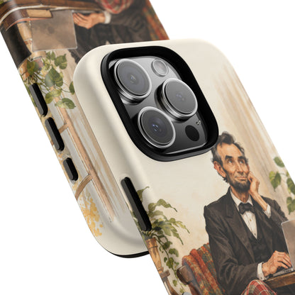 Abe from Home iPhone Tough Case | lincoln work from home