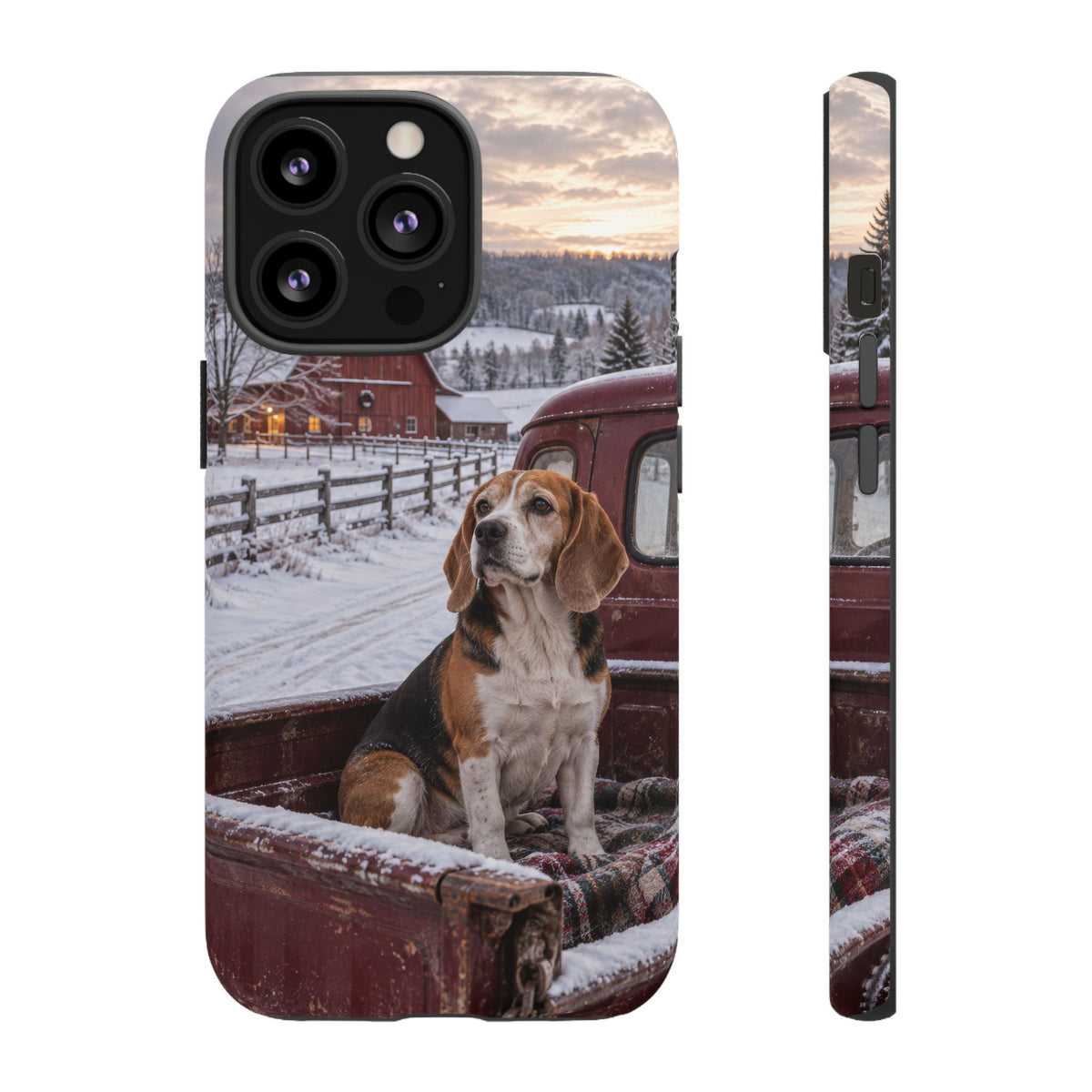 Winter Farm Watch iPhone Tough Case | beagle