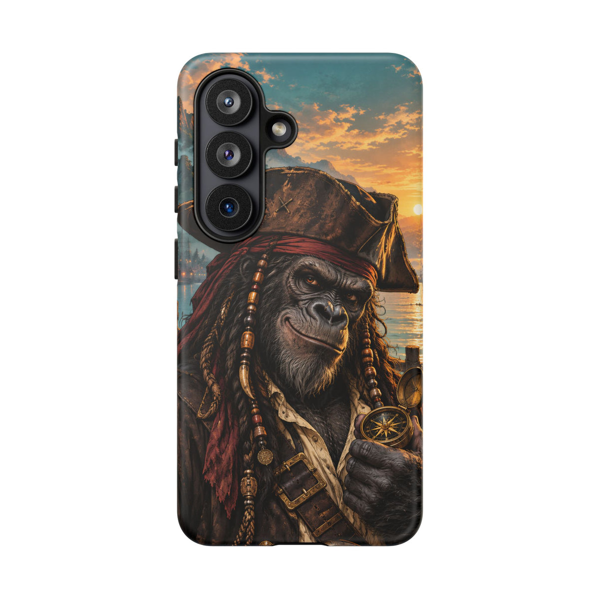 Pirate Gorilla Samsung Galaxy Tough Case | Captain Silverback