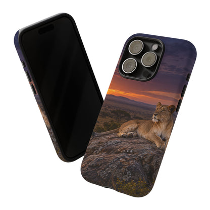 Lioness in the Blue Hour iPhone Tough Case