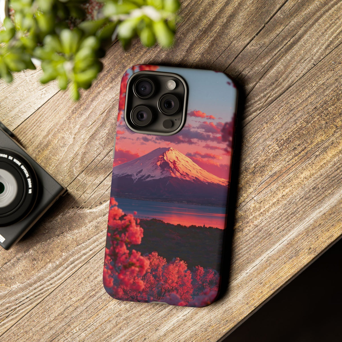 Fuji Rose Horizon iPhone Tough Phone Case