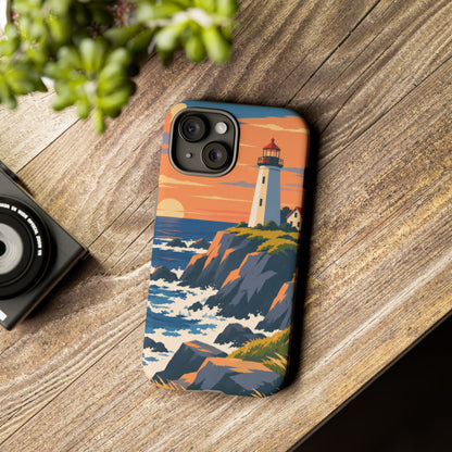Lighthouse — Atlantic Beacon iPhone Tough Case