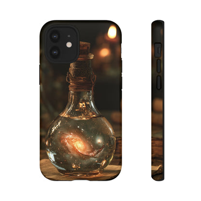 Bottled Cosmos iPhone Tough Case | Galaxy in an Antique Bottle