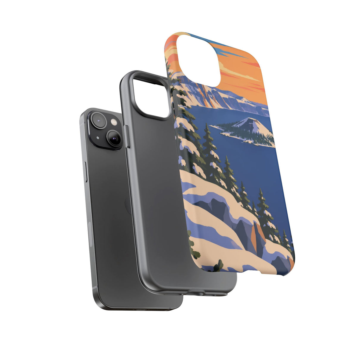 Crater Lake — Winter Caldera iPhone Tough Case
