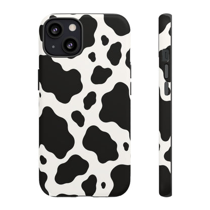 Classic Holstein iPhone Tough Case | Black & White Cow Print