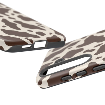 Cocoa Ranch Samsung Galaxy Tough Case | Brown Cow Print