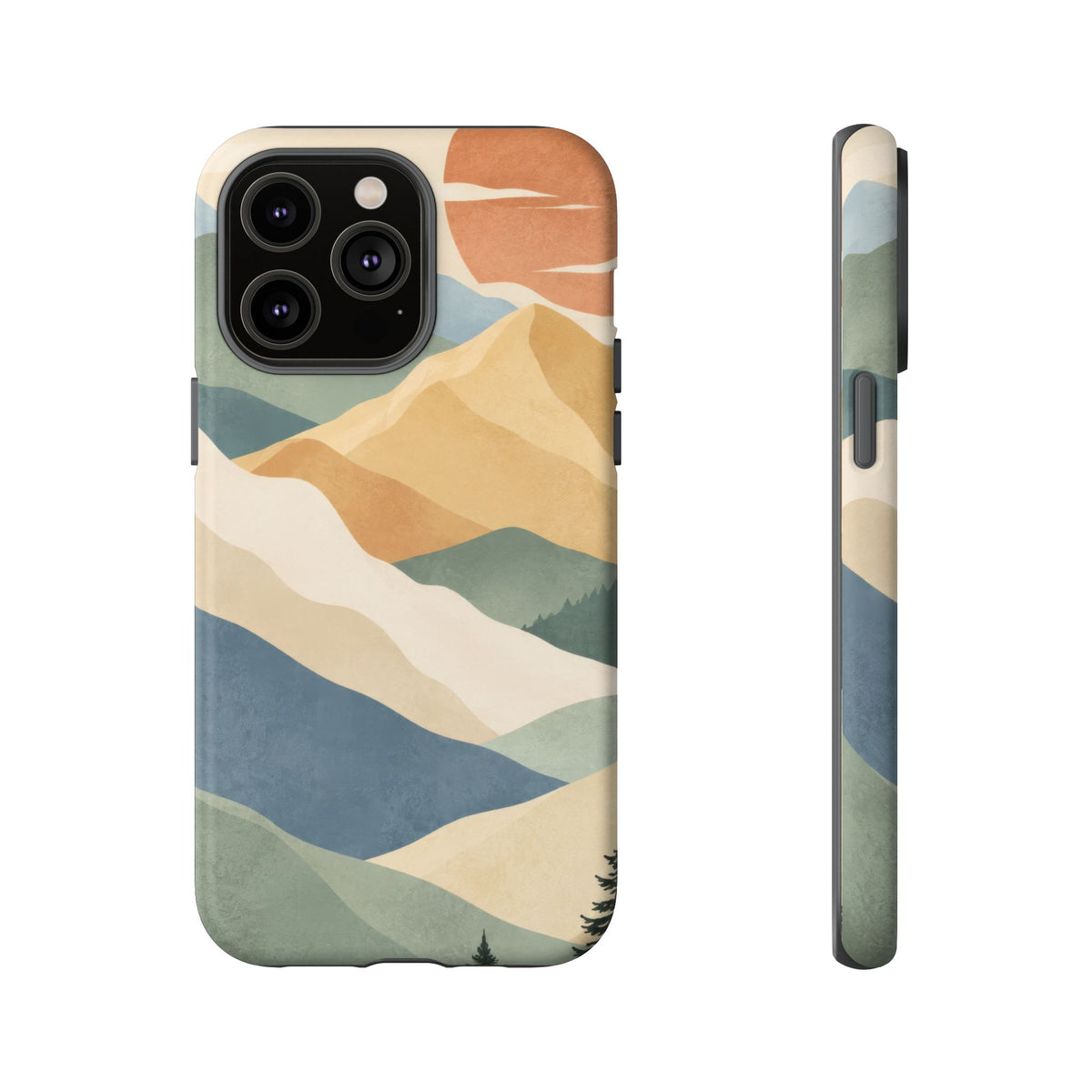 Sage Summit iPhone Tough Case | abstract mountains