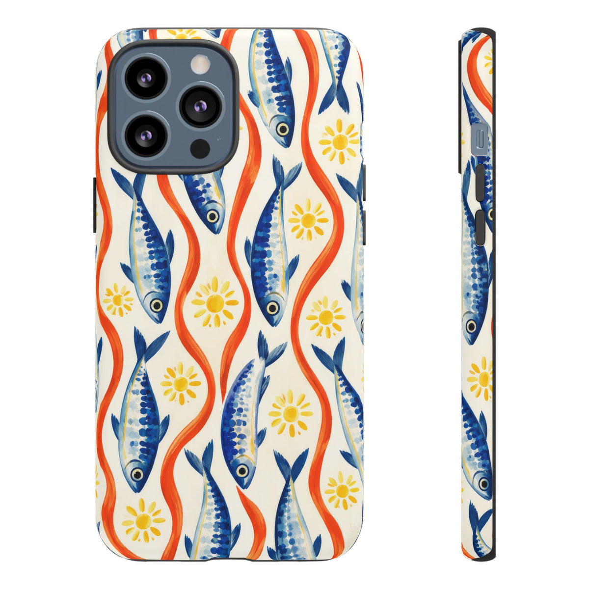 Sardine Social iPhone Tough Case | sardine print