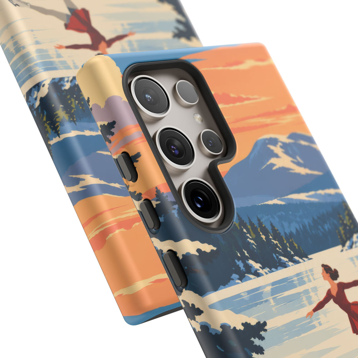 Lake Placid Skater — Winter Glide Samsung Galaxy Tough Case