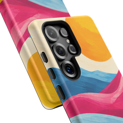 Golden Drift Samsung Galaxy Tough Case | colorful hills