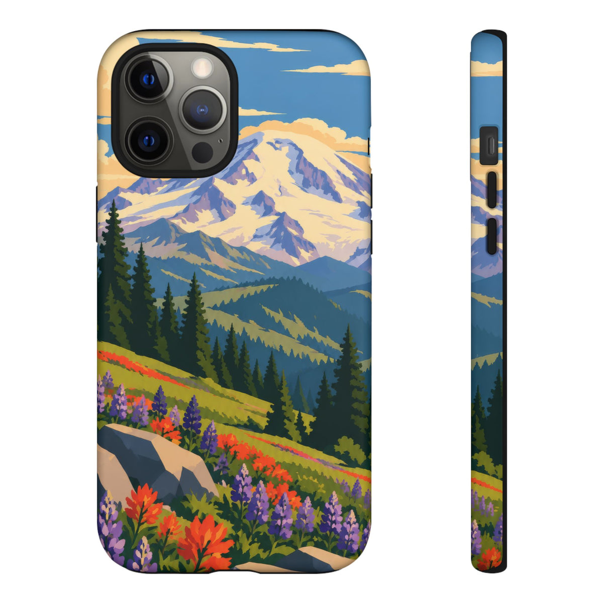 Mount Rainier — Meadow Radiance iPhone Tough Case