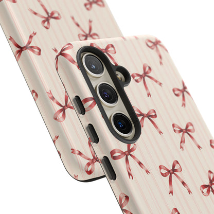 Red Bow Samsung Galaxy Tough Case | Ribbon Waltz