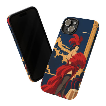 Moulin Rouge Dancer — Velvet Encore iPhone Tough Case | cabaret dancer