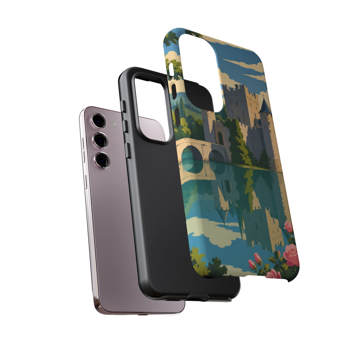 English Castle — Moat and Roses Samsung Galaxy Tough Case