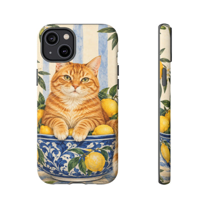 Citrus Inspector iPhone Tough Case | ginger cat
