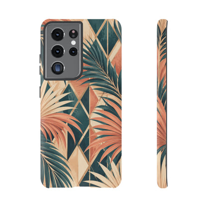 Coral Palm Pavilion Samsung Galaxy Tough Case | art deco