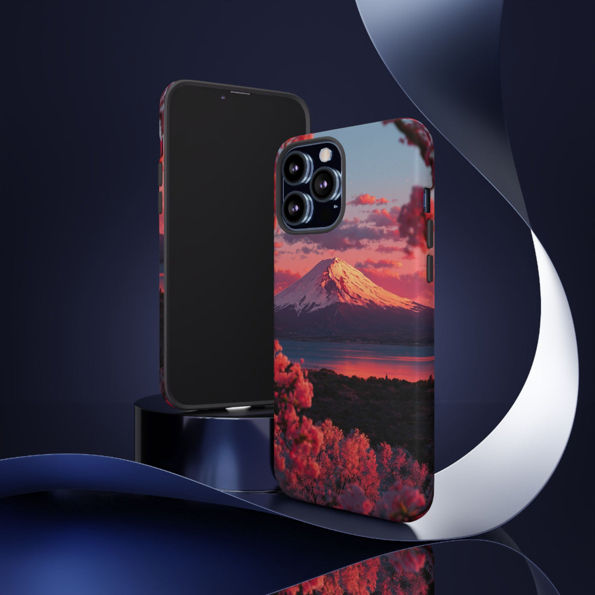Fuji Rose Horizon iPhone Tough Phone Case